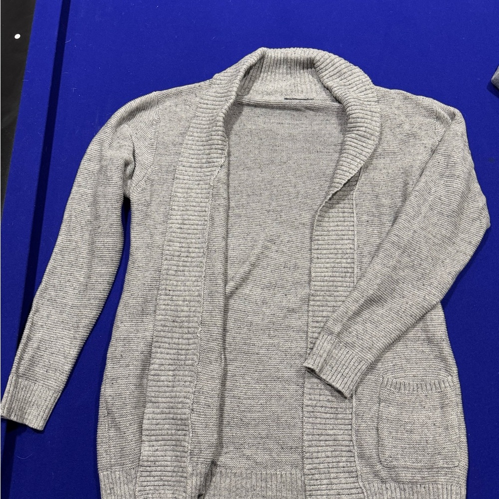 Le 31 Gray Collar Cardigan Sweater
